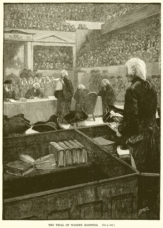 Le procès de Warren Hastings - English School