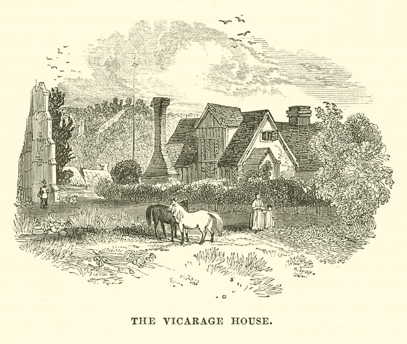 Le presbytère (gravure) - English School