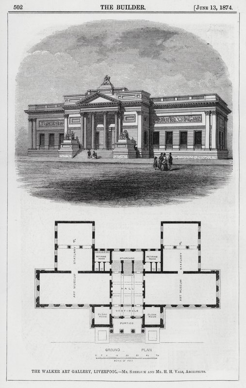 La Walker Art Gallery, Liverpool (gravure) - English School