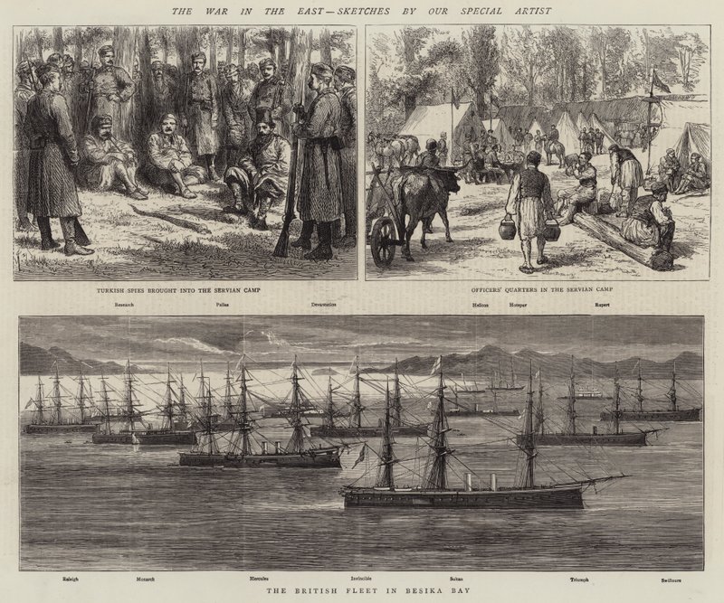 La guerre en Orient (gravure) - English School
