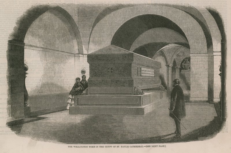 Le tombeau de Wellington dans la crypte de Saint-Paul - English School