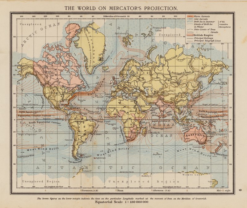Le monde selon la projection de Mercator - English School