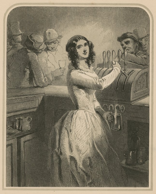 La barmaid - English School
