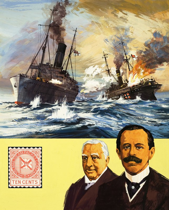 La bataille entre le British Alcantara et le German Grail pendant la Première Guerre mondiale - English School