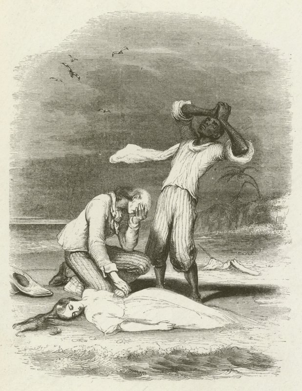 Le corps de Virginia trouvé dans le sable - English School