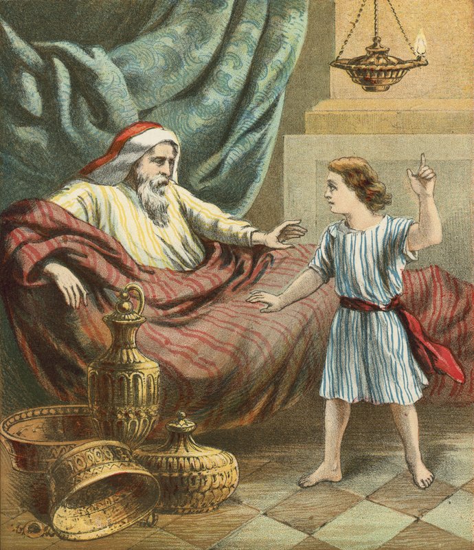 Le garçon Samuel avec Éli - English School