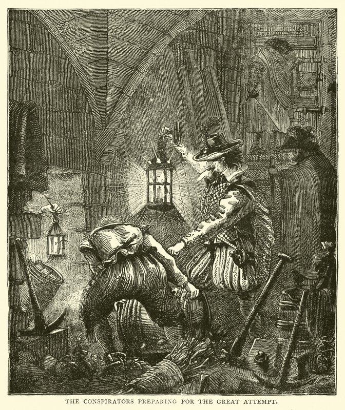 Les conspirateurs préparant la grande tentative - English School