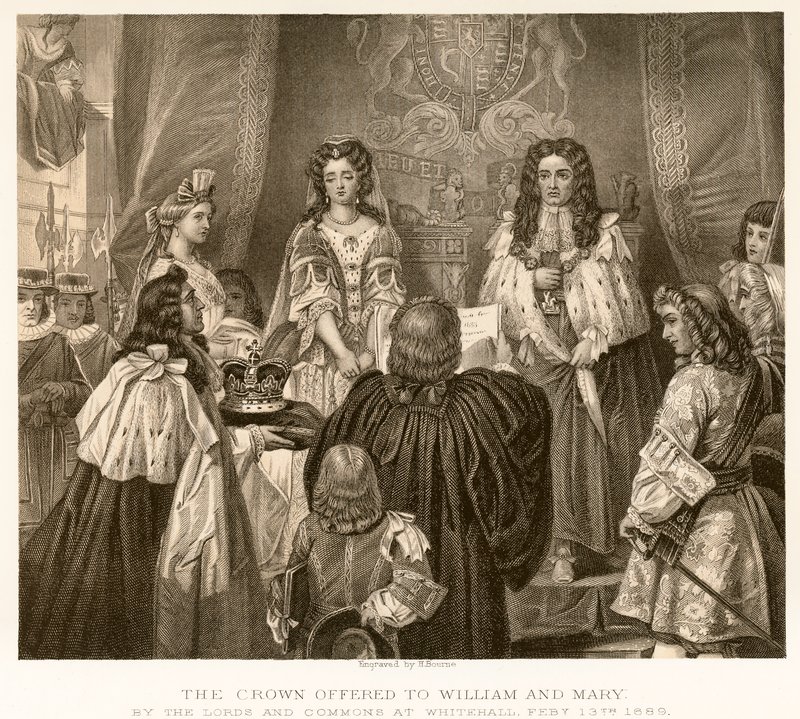 La couronne offerte à Guillaume et Marie - English School