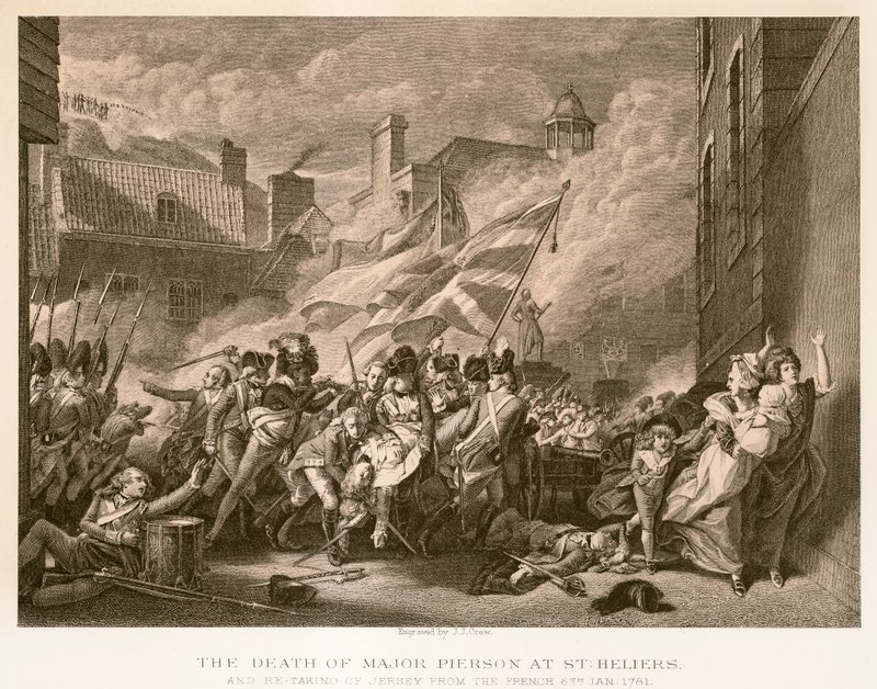 La mort du major Pierson à St. Heliers - English School