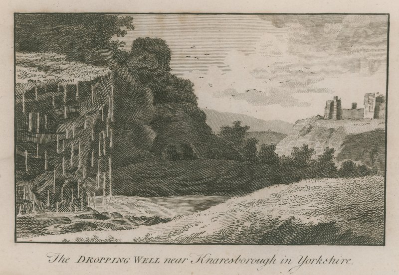 Le puits goutte à goutte près de Knaresborough dans le Yorkshire - English School