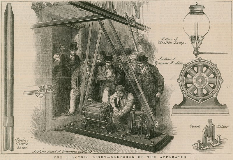 La lumière électrique - croquis de l