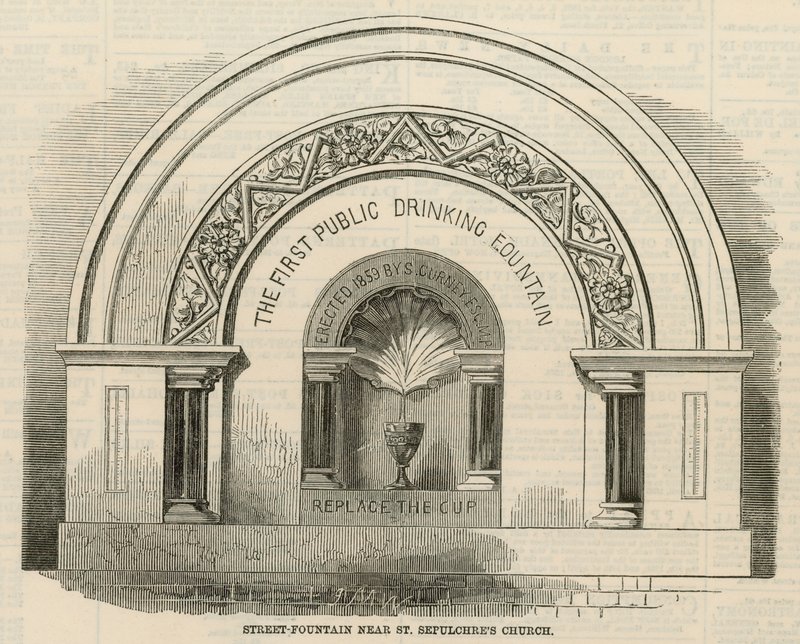 La première fontaine publique à boire - English School