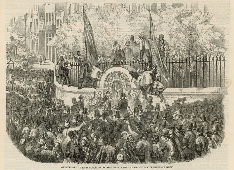 La première fontaine publique à boire - English School