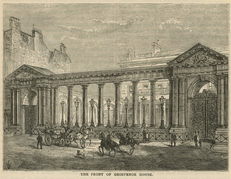 Façade de Grosvenor House, Londres - English School