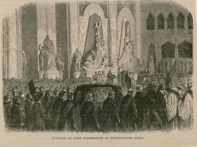 Les funérailles de Lord Palmerston - English School