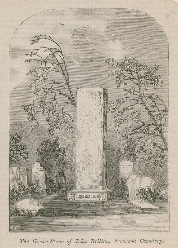 La pierre tombale de John Britton - English School