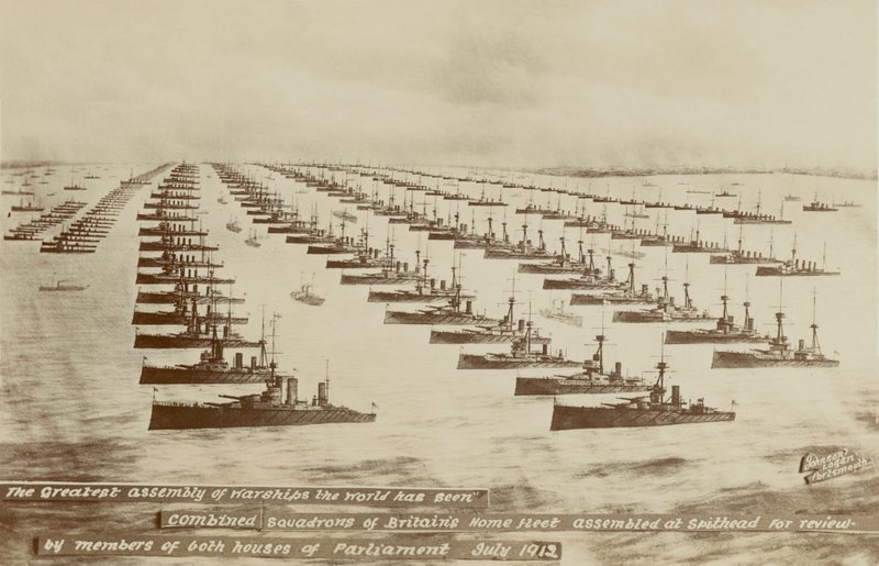 La plus grande assemblée de navires de guerre que le monde ait vue - English School
