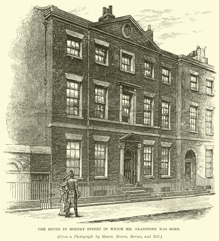 La maison de Rodney Street où est né M. Gladstone - English School