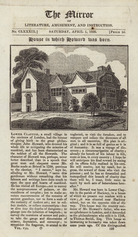La maison où est né John Howard - English School