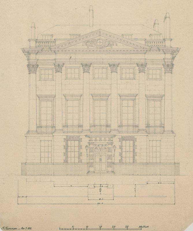 La maison de M. Scotmother, Cavendish Square, Londres - English School