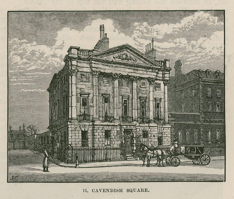La maison de M. Scotmother, Cavendish Square, Londres - English School