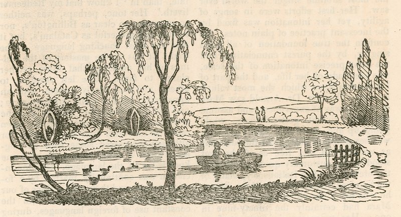 Le lac à Hornsey Wood House, Londres - English School