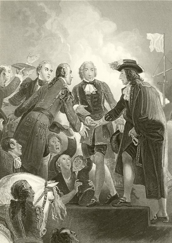 Le débarquement de Guillaume III à Torbay - English School