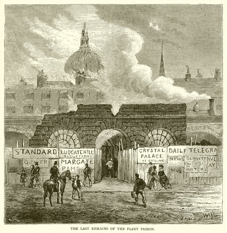Les derniers vestiges de la prison de Fleet - English School