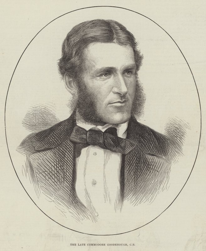 Le défunt Commodore Goodenough - English School