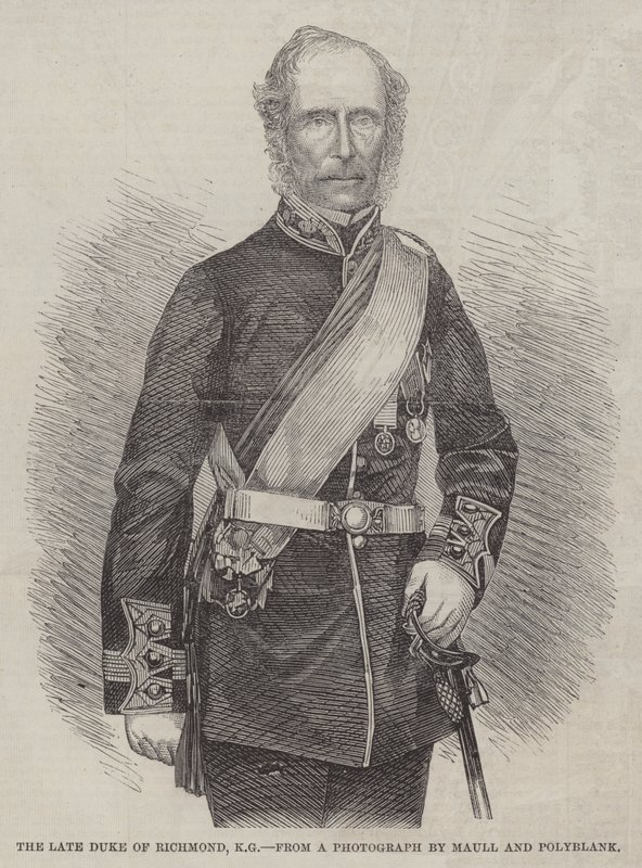 Feu le duc de Richmond, KG - English School