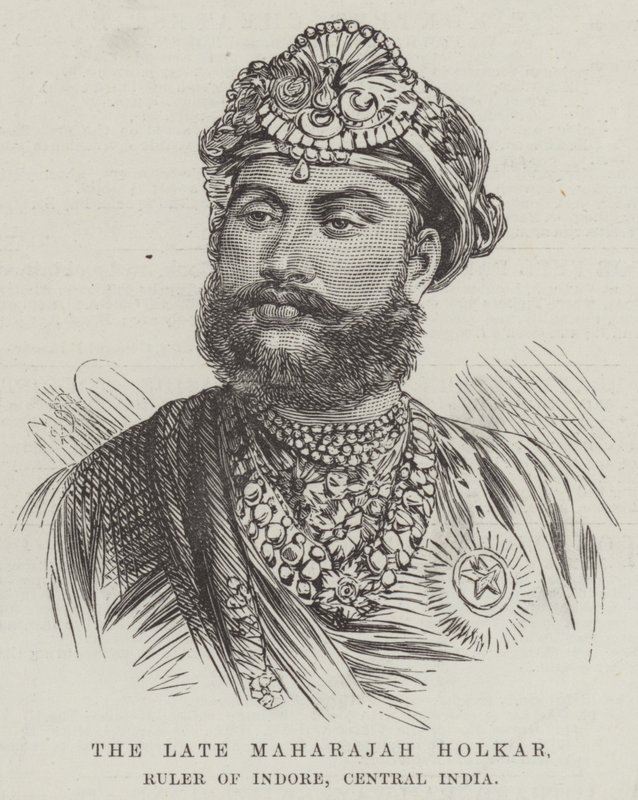 Feu le Maharajah Holkar, souverain d