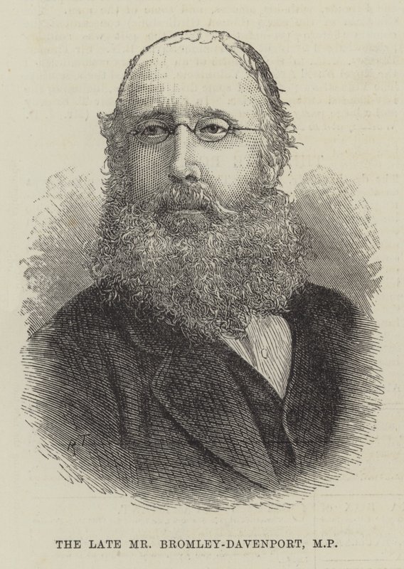Le défunt M. Bromley-Davenport, MP (gravure) - English School