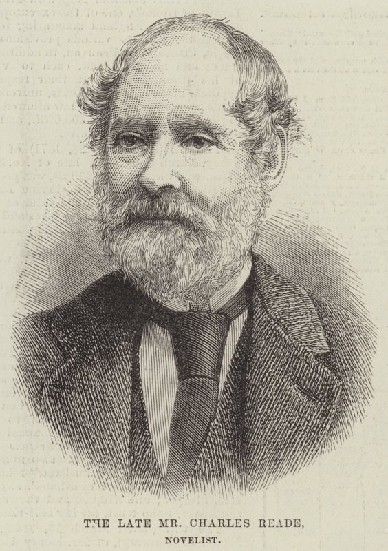 Feu M. Charles Reade, romancier (gravure) - English School