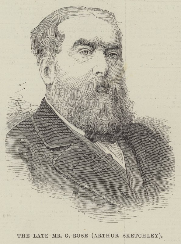 Feu M. G Rose, Arthur Sketchley (gravure) - English School