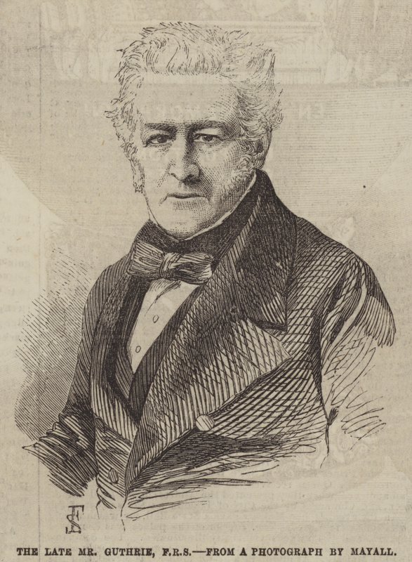Le défunt M. Guthrie, FRS (gravure) - English School
