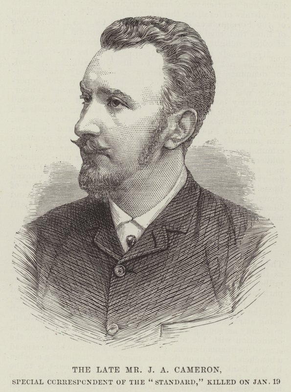 Feu M. J A Cameron, correspondant spécial du "Standard", tué le 19 janvier (gravure) - English School