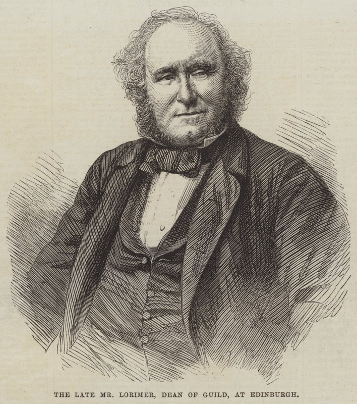 Feu M. Lorimer, doyen de la guilde, à Édimbourg - English School