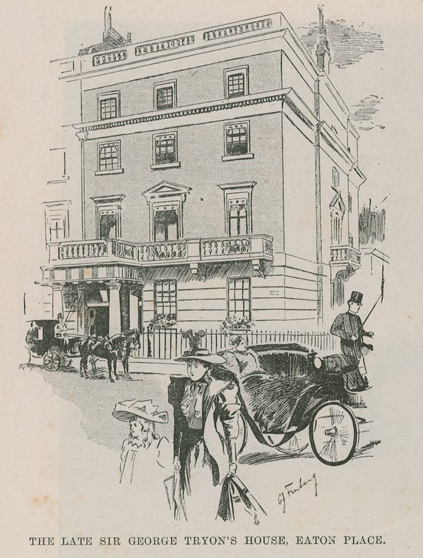 La maison du défunt Sir George Tryon, Easton Place, Londres - English School