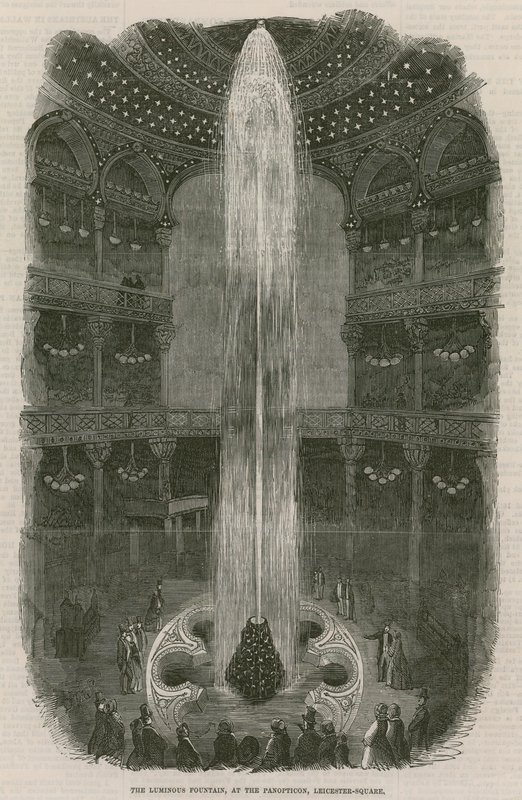 La fontaine lumineuse au Panopticon, Leicester Square, Londres - English School