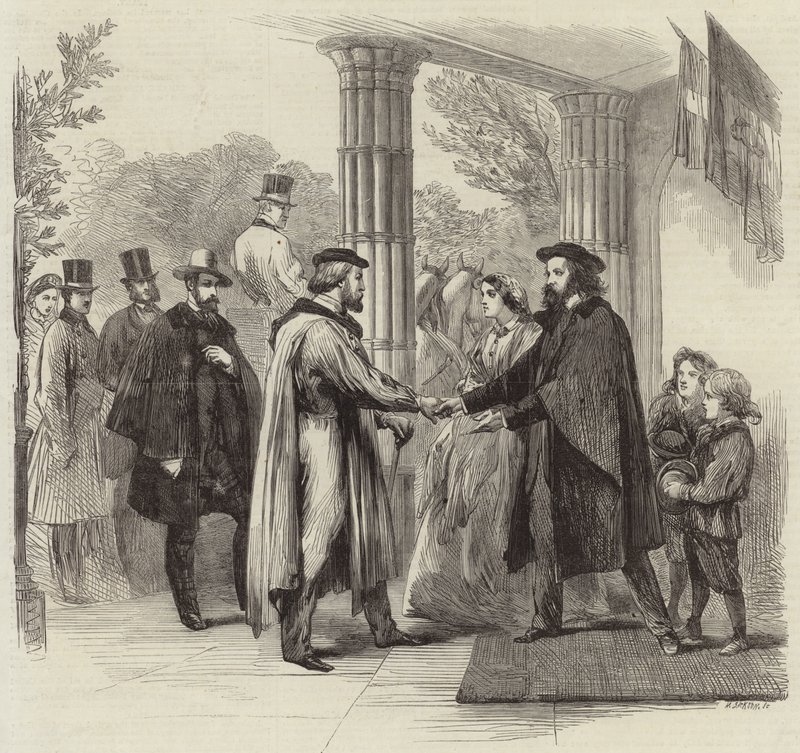 La rencontre de Garibaldi et Tennyson - English School