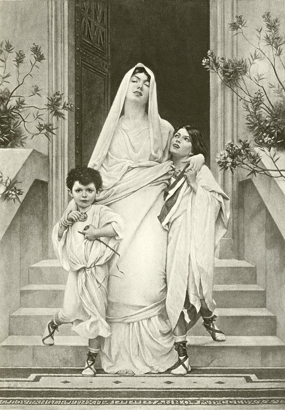 La mère des Gracques (gravure) - English School