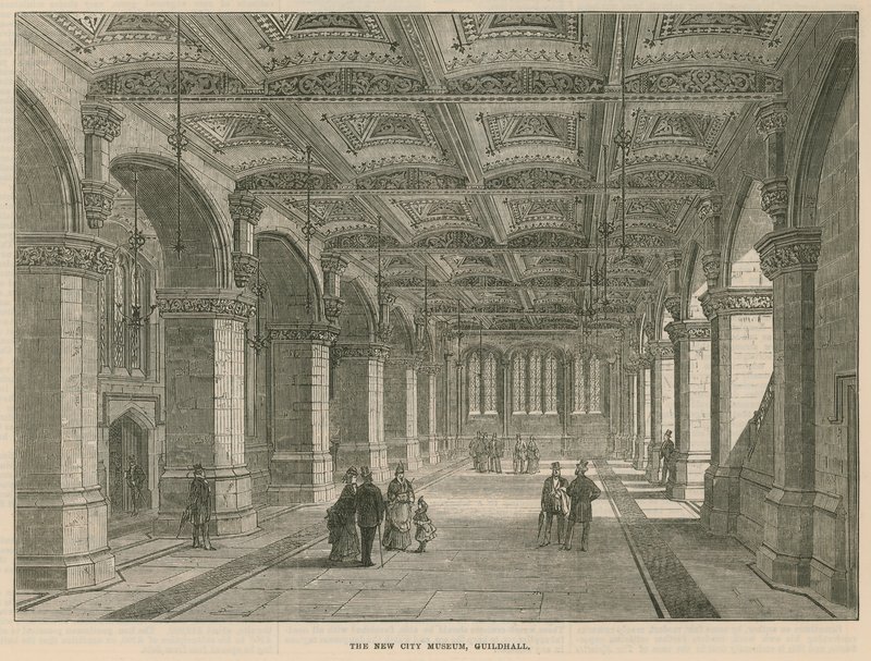 Le nouveau musée de la ville, Guildhall, Londres - English School