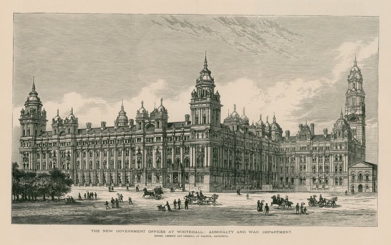 Les nouveaux bureaux du gouvernement à Whitehall - English School