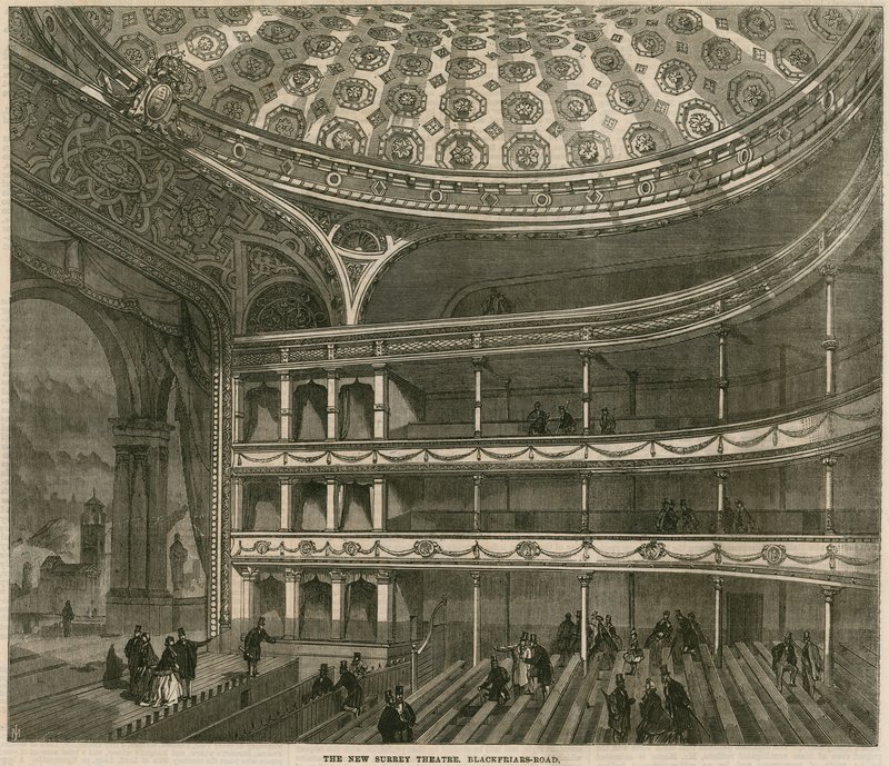Le nouveau Théâtre de Surrey, Blackfriars Road, Londres - English School