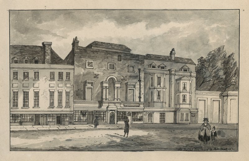 La vieille Académie royale à Pall Mall - English School
