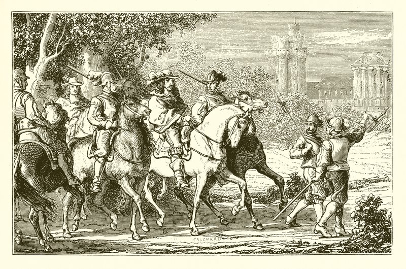 Les princes conduits à Vincennes - English School