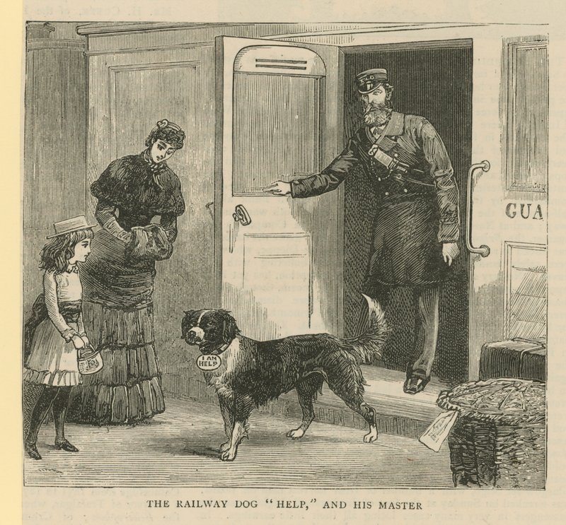 Le chien de chemin de fer Help et son maître - English School