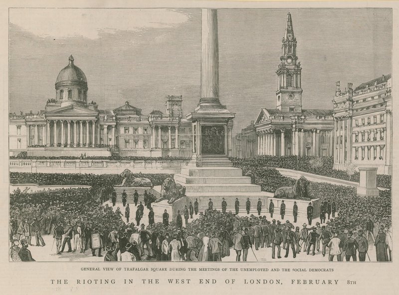 Les émeutes dans le West End de Londres - English School