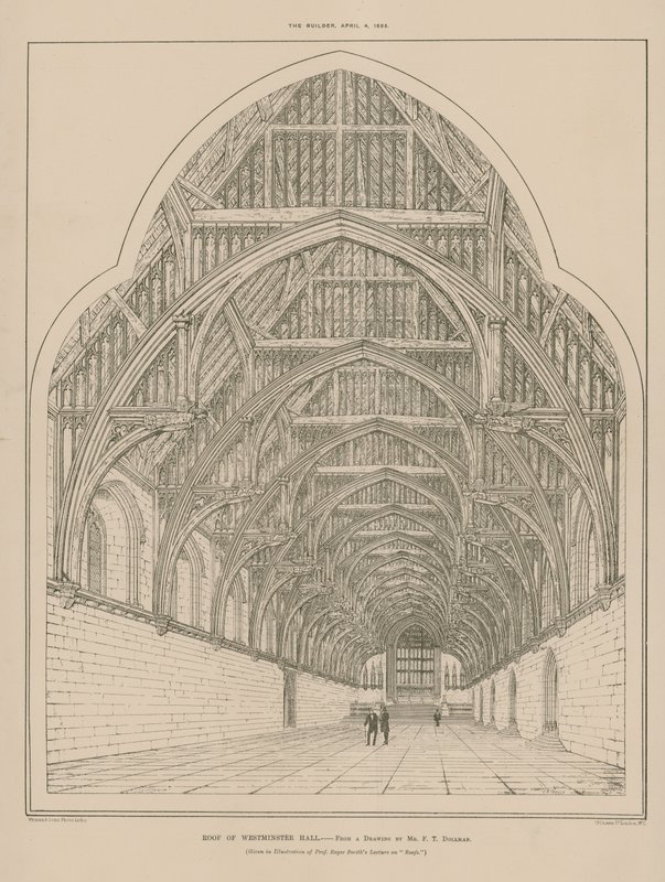 Le toit de Westminster Hall - English School
