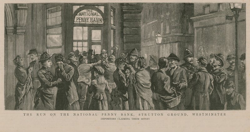 La ruée sur la National Penny Bank - English School